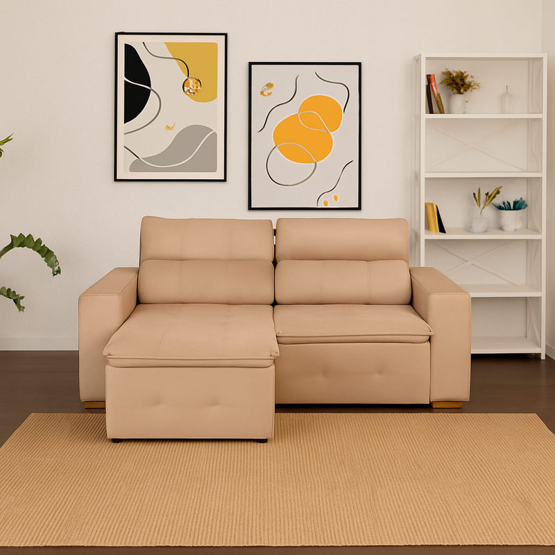 Sofá Retrátil/Reclinável 3 Lugares Isabela Allflex