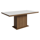 Mesa de Jantar Retangular Tampo com Moldura Rustic/Branco 5275 Madesa