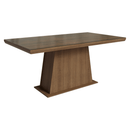 Mesa de Jantar Retangular Tampo com Moldura e Vidro Sobreposto Rustic 5364 Madesa