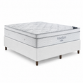 Cama Box Casal (Colchão + Base) 138x188x62 Molas Ensacadas Ortobom