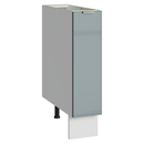 Balcão Porta-Temperos 20 cm 1 Porta (Sem Tampo) Branco/Cinza Lux Madesa