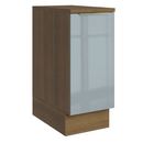 Balcão de Cozinha 35 cm 1 Porta Rustic/Cinza Lux Madesa