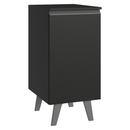 Balcão de Cozinha 40 cm 1 Porta Com Pés Preto Nice Madesa