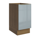 Balcão de Cozinha 40 cm 1 Porta (Sem Tampo) Rustic/Cinza Lux Madesa