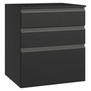 Balcão de Cozinha 60 cm 3 Gavetas Suspenso Preto Nice Madesa