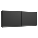Armário Aéreo 120 cm 2 Portas Preto Nice Madesa