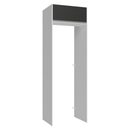 Porta-Geladeira 73 cm 1 Porta Basculante Branco/Preto Glamy Madesa