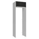Porta-Geladeira 73 cm 1 Porta Basculante Branco/Preto Lux Madesa