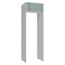 Porta-Geladeira 73 cm 1 Porta Basculante Branco/Cinza Lux Madesa