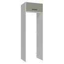 Porta-Geladeira 73 cm 1 Porta Basculante Branco/Cinza Agata Madesa