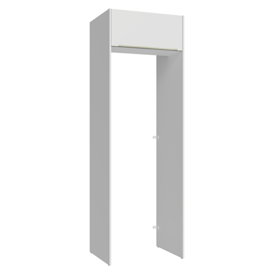 Porta-Geladeira 73 cm 1 Porta Basculante Branco Veludo Lux Madesa