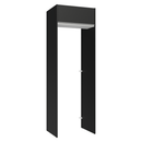 Porta-Geladeira 73 cm 1 Porta Basculante Preto/Branco/Preto Glamy Madesa