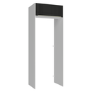 Porta-Geladeira 83 cm 1 Porta Basculante Branco/Preto Lux Madesa