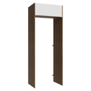 Porta-Geladeira 83 cm 1 Porta Basculante Rustic/Branco Veludo Lux Madesa