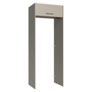 Porta-Geladeira 83 cm 1 Porta Basculante Crema/Rustic/Crema Agata Madesa