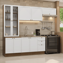 Armário de Cozinha Completa 270 cm Rustic/Branco Vik Madesa 05