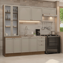 Armário de Cozinha Completa 270 cm Rustic/Crema Vik Madesa 05