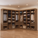 Guarda-Roupa Closet de Canto 522 cm 8 Gavetas Rustic Venus Madesa