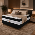 Cama Box Casal Conjugada D28  Ortomedic 138x188x53cm Bacetto