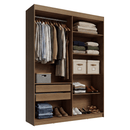Guarda-Roupa Closet 2 Gavetas 121 cm Rustic Venus Madesa