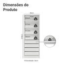 Guarda-Roupa Modulado 2 Portas 4 Gavetas Branco Neo Madesa