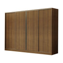 Guarda-Roupa Casal Madesa Apolo 4 Portas de Correr Rustic