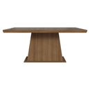 Mesa de Jantar Retangular Tampo com Moldura e Vidro Sobreposto Rustic 5364 Madesa