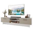 Rack para TV até 80 Polegadas 218 cm 2 Portas Branco/Crema Agata Madesa