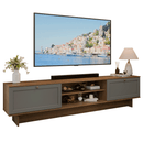 Rack para TV até 80 Polegadas 218 cm 2 Portas Rustic/Cinza Vik Madesa
