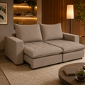 Sofá Cama Retrátil 3 Lugares Milano Design