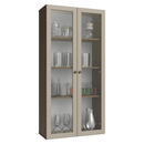 Cristaleira Suspensa 70 cm 2 Portas de Vidro Rustic/Crema Vik Madesa