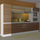 Paneleiro Madesa Fit 2 Portas Branco/Rustic