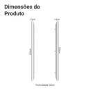 Painel Fechamento Lateral para Cozinha 225 x 60cm Branco Madesa