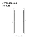 Painel Fechamento Lateral para Cozinha 225 x 60cm Cinza Madesa