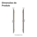 Painel Fechamento Lateral para Cozinha 225 x 60cm Rustic Madesa