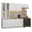 Armário de Cozinha Completa 270 cm Branco Vik Madesa 05