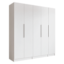 Guarda-Roupa Modulado 200 cm 5 Portas 2 Gavetas Branco Neo Madesa 02