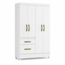 Guarda-Roupa Solteiro 4 Portas 2 Gavetas Madri Moval