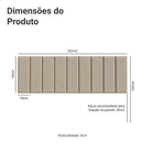 Cabeceira Estofada Modular Kit 9 Peças para Camas até Casal/Queen Imperial Madesa
