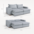Sofá Cama Retrátil 3 Lugares Milano Design