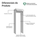 Porta-Geladeira 73 cm 1 Porta Basculante Branco Agata Madesa