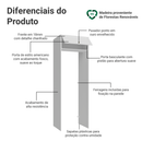 Porta-Geladeira 73 cm 1 Porta Basculante Branco Vik Madesa