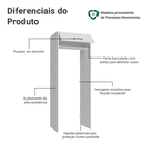 Porta-Geladeira 83 cm 1 Porta Basculante Branco Agata Madesa