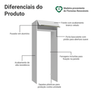 Porta-Geladeira 83 cm 1 Porta Basculante Branco Veludo Lux Madesa