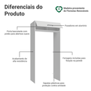 Porta-Geladeira 103 cm 1 Porta Basculante Branco Agata Madesa
