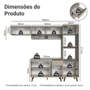 Armário de Cozinha Completa 260 cm Crema Nice Madesa 03