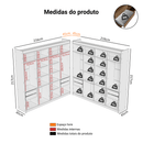 Guarda-Roupa Closet de Canto 522 cm 8 Gavetas Rustic Venus Madesa