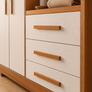 Guarda Roupa Solteiro 2 Portas 3 Gavetas Flex NT6020 Nótável Móveis
