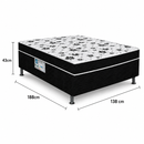 Cama Box Conjugada Casal D28 138x188x43 Union Ortopedic Ortobom