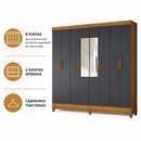Guarda-Roupa Casal Marajó 8 Portas e 2 gavetas Moval